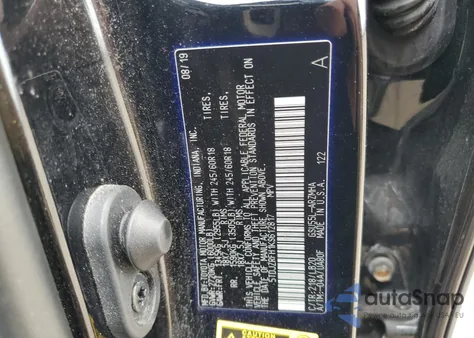 2019 Toyota Highlander Se z USA, uszkodzony, nr VIN 5TDJZRFH1KS612817